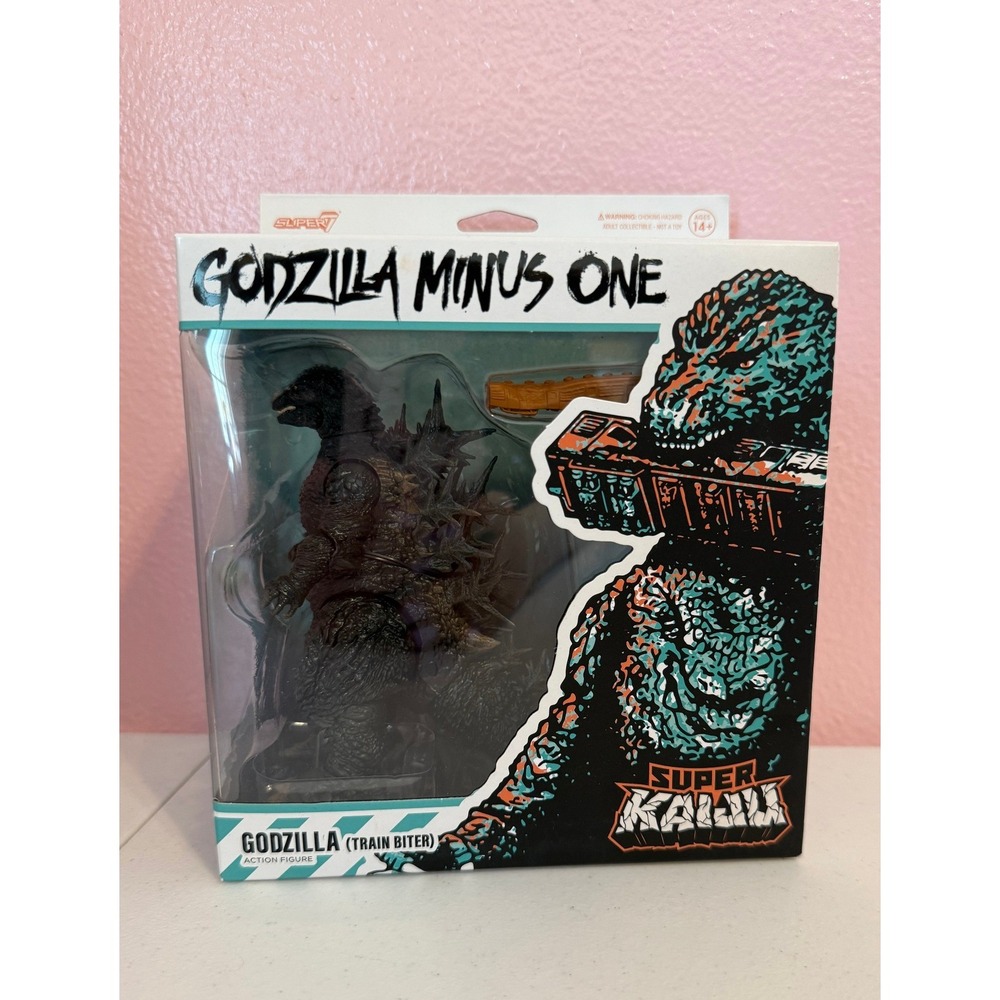 Super7 Godzilla Minus One Train Biter Action Figure Super Kaiju New Box Damage